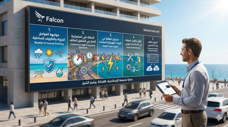استقرار شاشات LED في البيئات المعقدة، وتحديداً في المناطق الساحلية