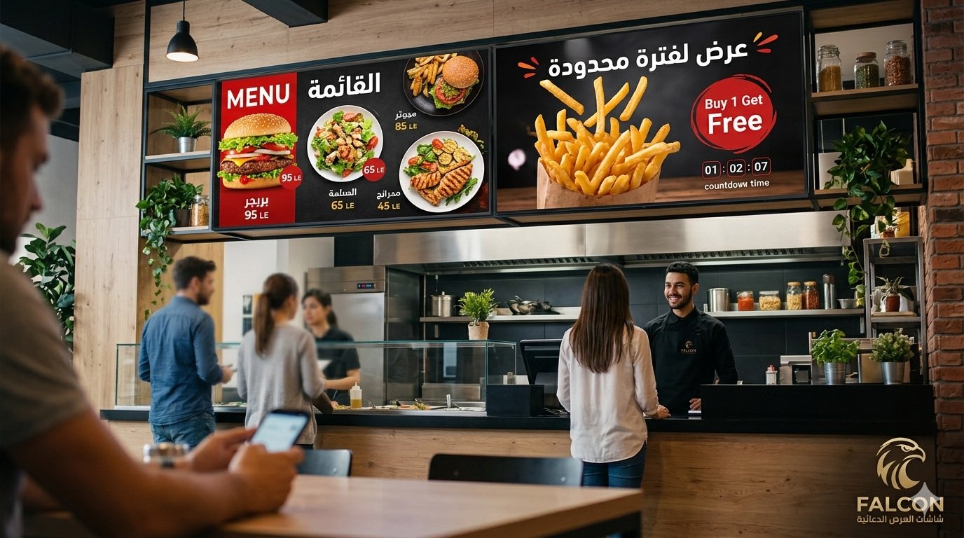 شاشات مطاعم